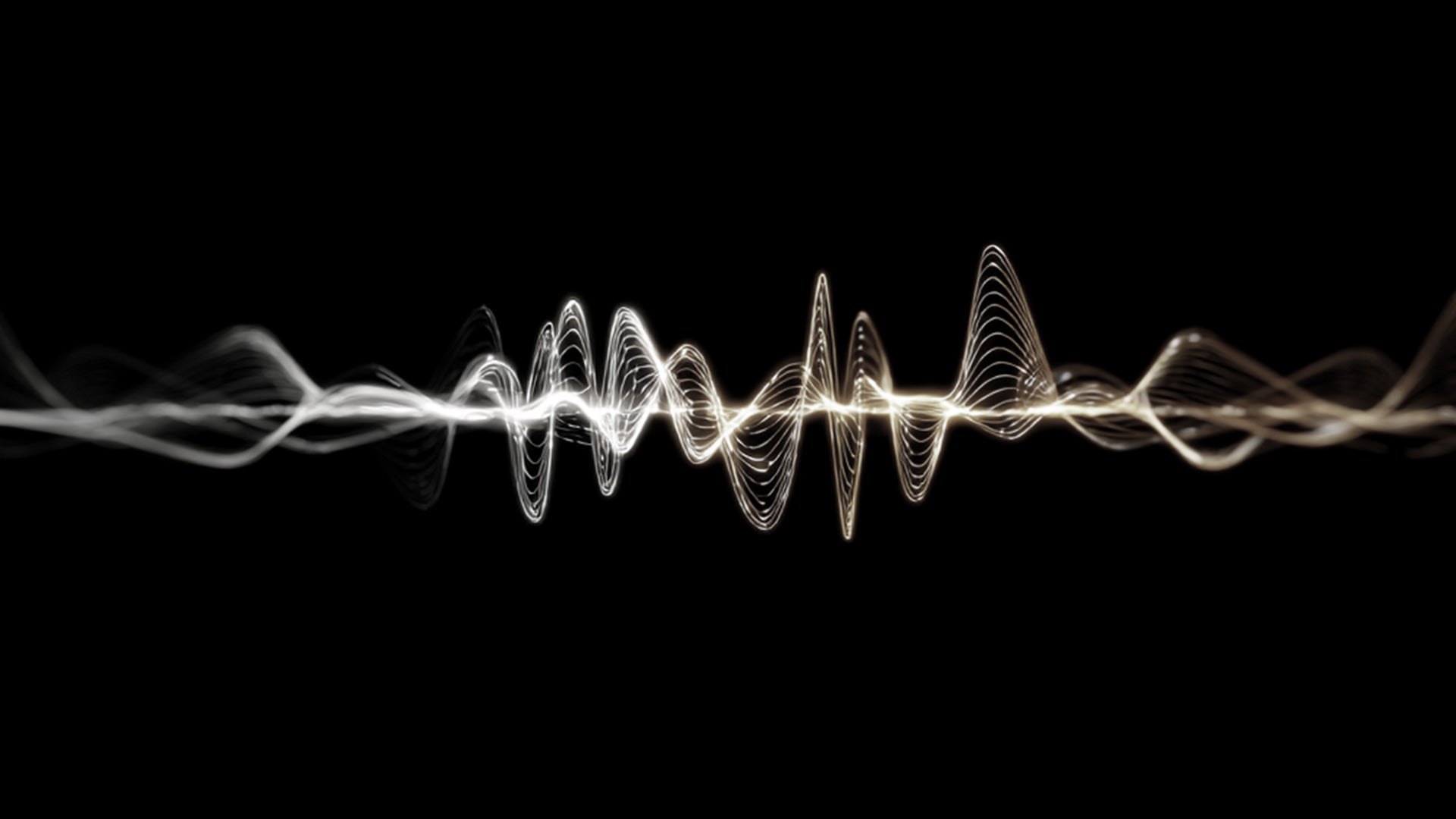 The same waveform after streaming compression, thinner and with far less detail